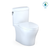TOTO® Aquia IV® Cube Two-Piece Elongated Dual Flush 1.28 and 0.9 GPF Universal Height Toilet with CEFIONTECT®, WASHLET®+ Ready, Cotton White - MS436124CEMFGN#01