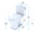 TOTO® Connelly WASHLET+ Two-Piece Elongated Dual Flush 1.28 and 0.9 GPF Universal Height Toilet with CEFIONTECT and Right Hand Lever, Cotton White - MS494124CEMFRG#01