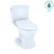 TOTO® Connelly® Two-Piece Elongated Dual Flush 1.28 and 0.9 GPF Toilet with CEFIONTECT®, WASHLET®+ Ready, Cotton White - MS494234CEMFG#01