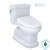 TOTO® WASHLET®+ Eco Guinevere® Elongated 1.28 GPF Universal Height Toilet and S7A Classic Bidet Seat with Auto Open/Close, Cotton White - MW9744734CEFG#01