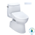 TOTO® WASHLET®+ Carlyle® II One-Piece Elongated 1.28 GPF Toilet and WASHLET®+ S7 Contemporary Bidet Seat, Cotton White - MW6144726CEFG#01