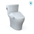 TOTO® WASHLET®+ Aquia IV® Arc Two-Piece Elongated Dual Flush 1.28 and 0.9 GPF Toilet with C2 Bidet Seat, Cotton White - MW4483074CEMFGN#01