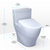 TOTO® WASHLET®+ Legato One-Piece Elongated 1.28 GPF Toilet and Contemporary WASHLET S7 Contemporary Bidet Seat, Cotton White - MW6244726CEFG#01