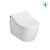 TOTO® WASHLET®+ RP Wall-Hung D-Shape Toilet with RX Bidet Seat and DuoFit® In-Wall 1.28 and 0.9 GPF Auto Dual-Flush Tank System, Matte Silver - CWT4474047CMFGA#MS