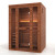 Golden Designs GDI-7030-01 Golden Designs 2025 "Andermatt Edition" 2 - 3 Person Traditional Steam Sauna (GDI-7030-01) - Pacific Premium Clear Cedar