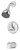Symmons Origins Tub & Shower Faucet Trim - Chrome - 9602-P-TRM