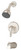 Symmons 9602-PLR-TRM-STN Origins Tub & Shower Faucet Trim - Satin Nickel