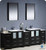 Fresca Torino FVN62-72ES-UNS 84" Espresso Modern Double Sink Bathroom Vanity Cabinet w/ 3 Side Cabinets & Undermount Sinks - Espresso