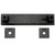 MNG Hardware 83613 3" Pull with Back Plate - Poise - Oil Rubbed Bronze
