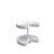 Rev-A-Shelf Polymer Kidney-Shaped 2-Shelf Lazy Susan w/Bottom Mount Hardware for Corner Wall Cabinets - LD-2472-18BM-11-1