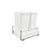 Rev-A-Shelf TWCSC-2150DM-2 Tandem Pullout Waste/Trash Container w/ Soft-Close