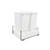 Rev-A-Shelf TWCSD-2150DM-2 Tandem Pullout Waste/Trash Container w/ Soft-Close and SERVO-DRIVE System