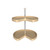 Rev-A-Shelf Banded Wood Kidney-Shaped 2-Shelf Lazy Susan Shelf for Corner Base Cabinets - LD-4BW-472-24-1