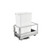 Rev-A-Shelf Aluminum Pullout Trash/Waste Container for Full-Height Cabinet with Soft Open/Close - 5149-1550DM-111