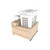 Rev-A-Shelf Wood Hamper with OXO and Storage for Full-Height Base Cabinets w/ Soft-Close - 4WHOX-24FHDMSC-1