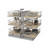 Rev-A-Shelf Maple Three-Tier Elite Optimizer w/ Soft-Close for 15" Blind Corner Cabinet Openings - 53PSPE3-15SC-MP