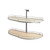 Rev-A-Shelf Maple Two-Tier Girasolo w/ Soft Close and Chrome Accents for 18" Left Opening/Blind Right Corner cabinets - 587-18-LMP