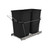 Rev-A-Shelf Chrome Steel Pullout Waste/Trash Containers - RV-15KD-18C S