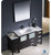 Fresca Torino FVN62-123612ES-UNS 60" Espresso Modern Bathroom Vanity Cabinet w/ 2 Side Cabinets & Undermount Sink - Espresso