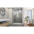 Dreamline SDAB60W700VXX04 Alliance Pro BG 56 - 60 inch W x 70 3/8 inch H Semi-Frameless Bypass Shower Door in Brushed Nickel and Clear Glass