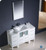 Fresca Torino FVN62-122412WH-UNS 48" White Modern Bathroom Vanity Cabinet w/ 2 Side Cabinets & Undermount Sink - White
