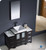 Fresca Torino FVN62-122412ES-VSL 48" Espresso Modern Bathroom Vanity Cabinet w/ 2 Side Cabinets & Vessel Sink - Espresso