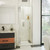 Dreamline SDAD27D720VXX04 Ascend 27 1/4 - 28 inch W x 72 inch H Frameless Pivot Shower Door in Brushed Nickel