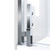 Dreamline SDAD365720VXX01 Ascend 36 1/2 - 37 1/2 inch W x 72 inch H Frameless Pivot Shower Door in Chrome