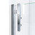 Dreamline SDAD36W720VXX01 Ascend 36 - 37 inch W x 72 inch H Frameless Pivot Shower Door in Chrome