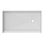 Dreamline DTP-1134602 TilePrime 34 inch D x 60 inch W x 3 inch H Right Drain Single Threshold Shower Base