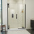 Dreamline SDAD505720VXX09 Ascend 50 1/2 - 51 1/2 inch W x 72 inch H Frameless Pivot Shower Door in Matte Black