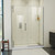 Dreamline SDAD56W720VXX04 Ascend 56 - 57 inch W x 72 inch H Frameless Pivot Shower Door in Brushed Nickel