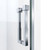Dreamline SDAD625720VXX09 Ascend 62 1/2 - 63 1/2 inch W x 72 inch H Frameless Pivot Shower Door in Matte Black