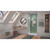 Dreamline SHDR-2042722-04 Unidoor-LS 42 - 43 inch W x 72 inch H Frameless Hinged Shower Door in Brushed Nickel