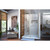 Dreamline SHDR-20477210C-04 Unidoor 47 - 48 inch W x 72 inch H Frameless Hinged Shower Door with Support Arm in Brushed Nickel