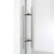 Dreamline SE6148F320VDX08 Enigma-X 32 1/2 inch D x 48 3/8 inch W x 76 inch H Frameless Sliding Shower Enclosure in Polished Stainless Steel