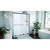 Dreamline SDHA60W760VXX09 Harmony 56 - 60 inch W x 76 inch H Semi-Frameless Bypass Shower Door in Matte Black
