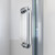 Dreamline D2223232XXC0004 Flex 32 inch D x 32 inch W x 78 3/4 inch H Semi-Frameless Pivot Shower Door in Brushed Nickel, Shower Base, and Wall Kit in White