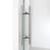 Dreamline SE6172F320VDX07 Enigma-X 32 1/2 inch D x 68 3/8 - 72 3/8 inch W x 76 inch H Frameless Sliding Shower Enclosure in Brushed Stainless Steel
