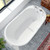 Dreamline BTSC6032WFXXF00 Seneca 60 inch L x 25 inch H White Acrylic Freestanding Bathtub