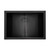Ruvati 20 x 14 inch Semi-Recessed Drop-in Topmount Gunmetal Black Stainless Steel Rectangular Bathroom Sink - RVH6211BL