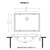 Ruvati 20 x 14 inch Semi-Recessed Drop-in Topmount Gunmetal Black Stainless Steel Rectangular Bathroom Sink - RVH6211BL
