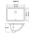 Ruvati 17 x 12 inch Undermount Bathroom Vanity Sink Black Rectangular Porcelain Ceramic with Overflow - RVB0718BK