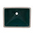 Ruvati 17 x 12 inch Undermount Bathroom Vanity Sink Emerald Green Rectangular Porcelain Ceramic with Overflow - RVB0718EG