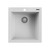 Ruvati 18 x 20 inch epiGranite Drop-in Topmount Granite Composite Single Bowl Wet Bar Prep Sink - Arctic White - RVG1018WH