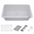 Ruvati 30-inch Granite Composite Workstation White Dual Mount Kitchen Sink - RVG2310WH