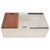 Ruvati 33 inch Fireclay Workstation Farmhouse Kitchen Sink Apron Front Single Bowl Biscuit Sand - RVL2387BS