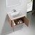 Blossom V8035 28 29 C Bern 28" Wall Hung Vanity with Ceramic Sink - Classic Oak