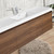 Blossom V8035 60 11 S A Bern 60" Wall Hung Single Vanity with Acrylic Sink - Brown Walnut