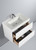 Blossom V8036 30 01 A Assisi 30" Wall Hung Vanity With Acrylic Sink - Glossy White